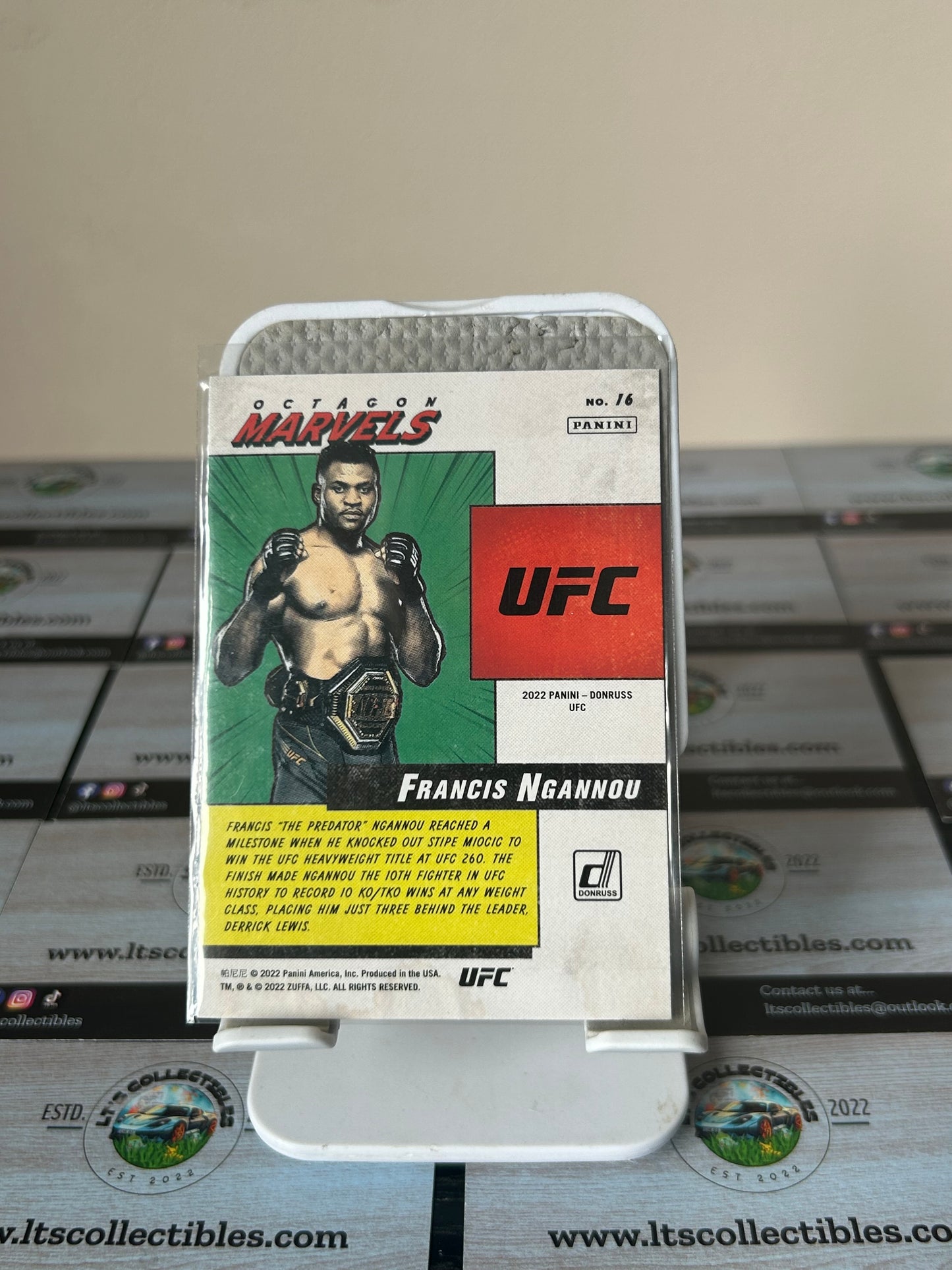 2022 Donruss UFC Octagon Marvels #16 Francis Ngannou