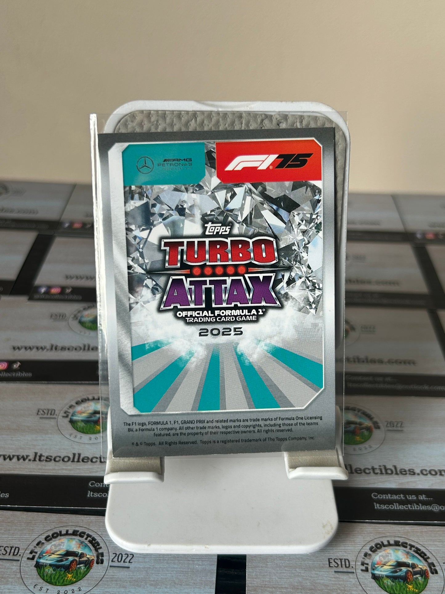 2025 Topps Turbo Attax F1 George Russell #DM3 Exclusive Diamond Edition Mercedes
