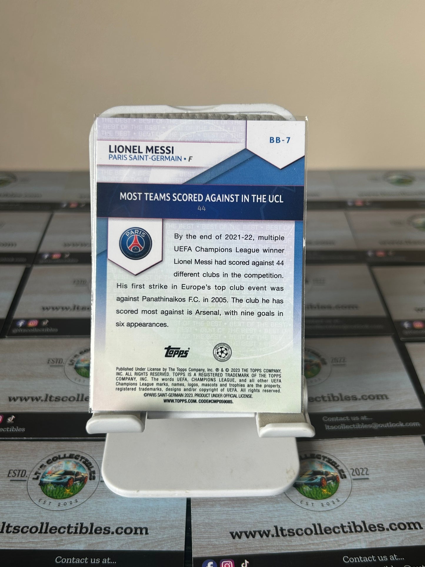 2023 Topps UCL Club Competition Best Of The Best Lionel Messi