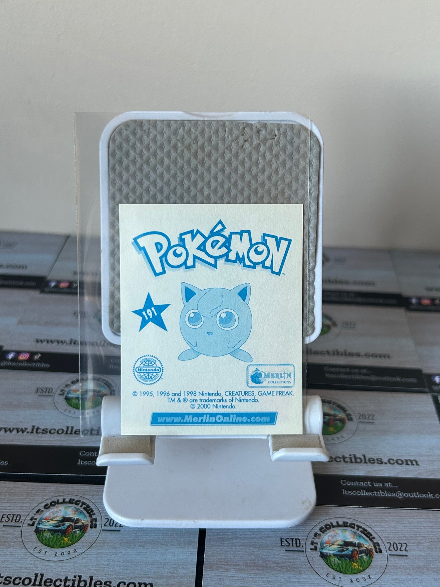 2000 Merlin Pokemon Sticker Cards Series 2 - #191