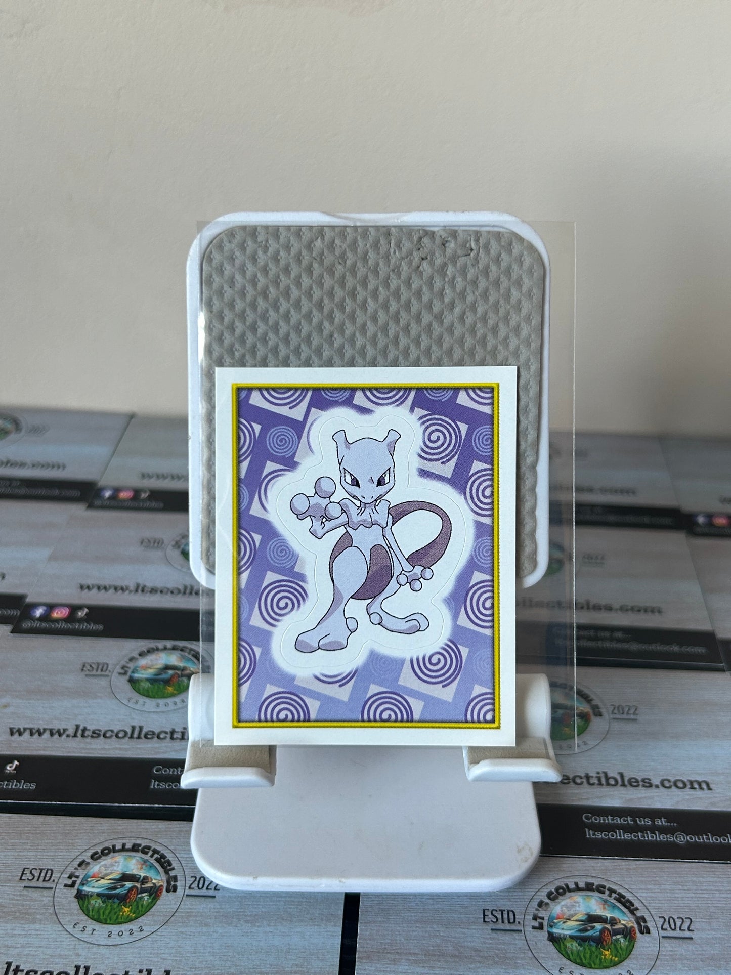 2000 Merlin Pokemon Sticker Cards Series 2 - Mewtwo #106