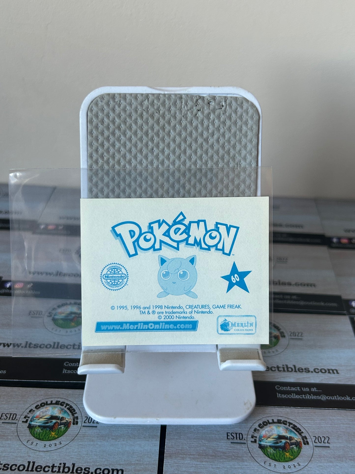2000 Merlin Pokemon Sticker Cards Series 2 - Bulbasaur & Ash #60