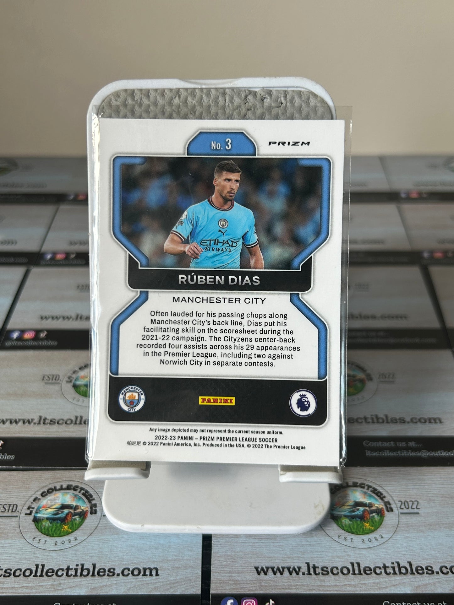 Panini Prizm 2022-23 BLUE, YELLOW, GREEN CHOICE - RUBEN DIAS MANCHESTER CITY