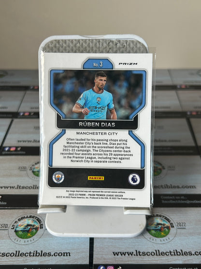 Panini Prizm 2022-23 BLUE, YELLOW, GREEN CHOICE - RUBEN DIAS MANCHESTER CITY