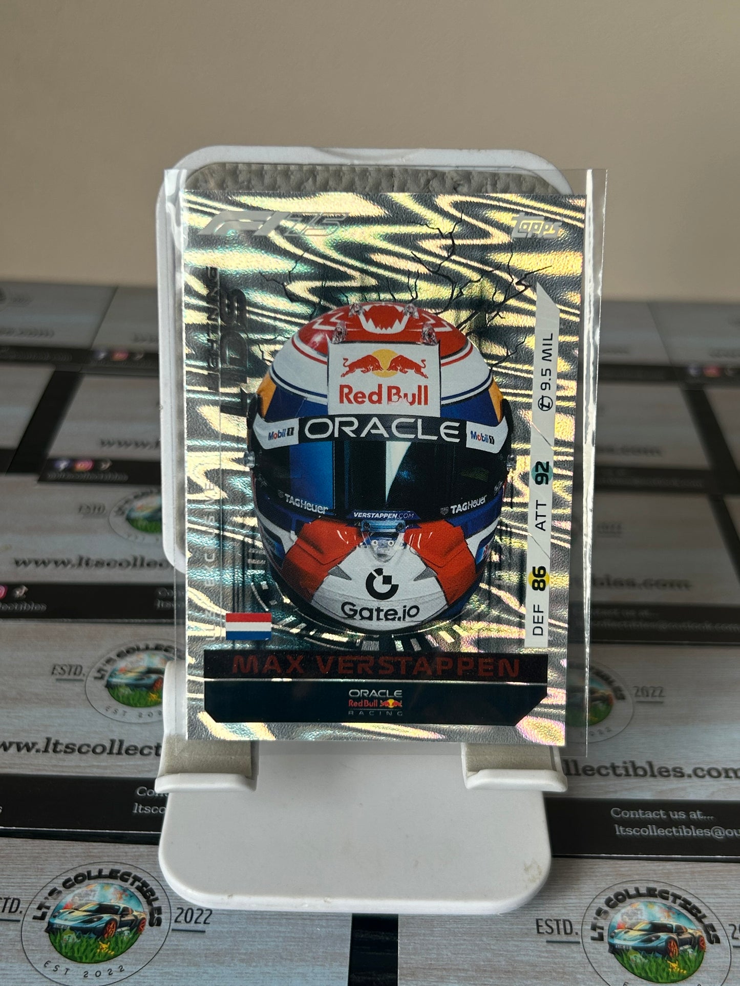 2025 Topps Turbo Attax F1 Max Verstappen #LL3 Lightning Lids Helmet Red Bull