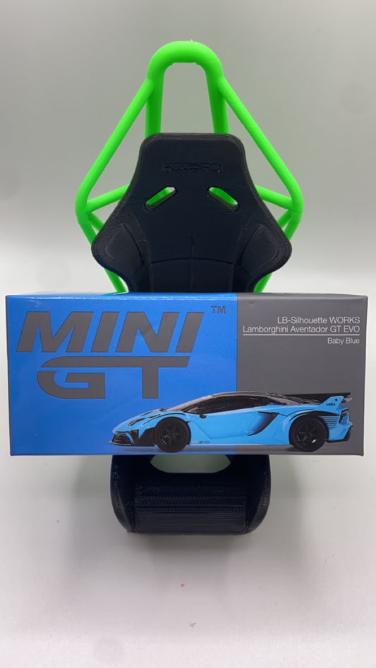 Mini GT #494 - LB Silhouette Works - Lamborghini Adventador GT EVO (Baby Blue)