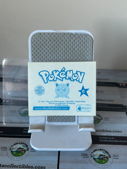 2000 Merlin Pokemon Sticker Cards Series 2 - Bulbasaur #57