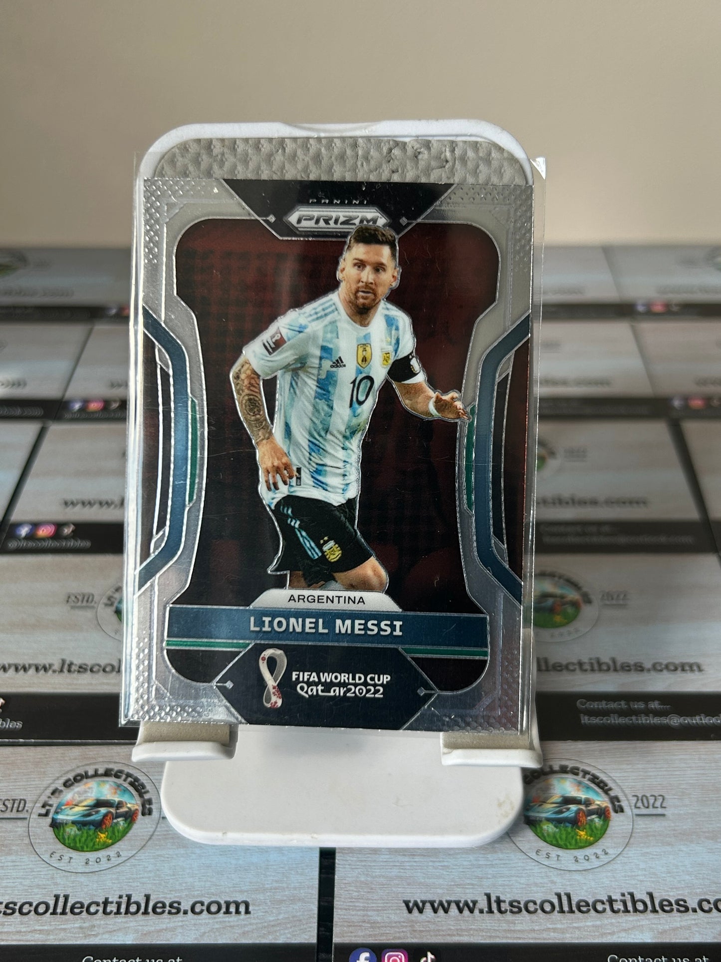 Panini Prizm Soccer World Cup Winning Year Qatar 2022 No. 7 Lionel Messi