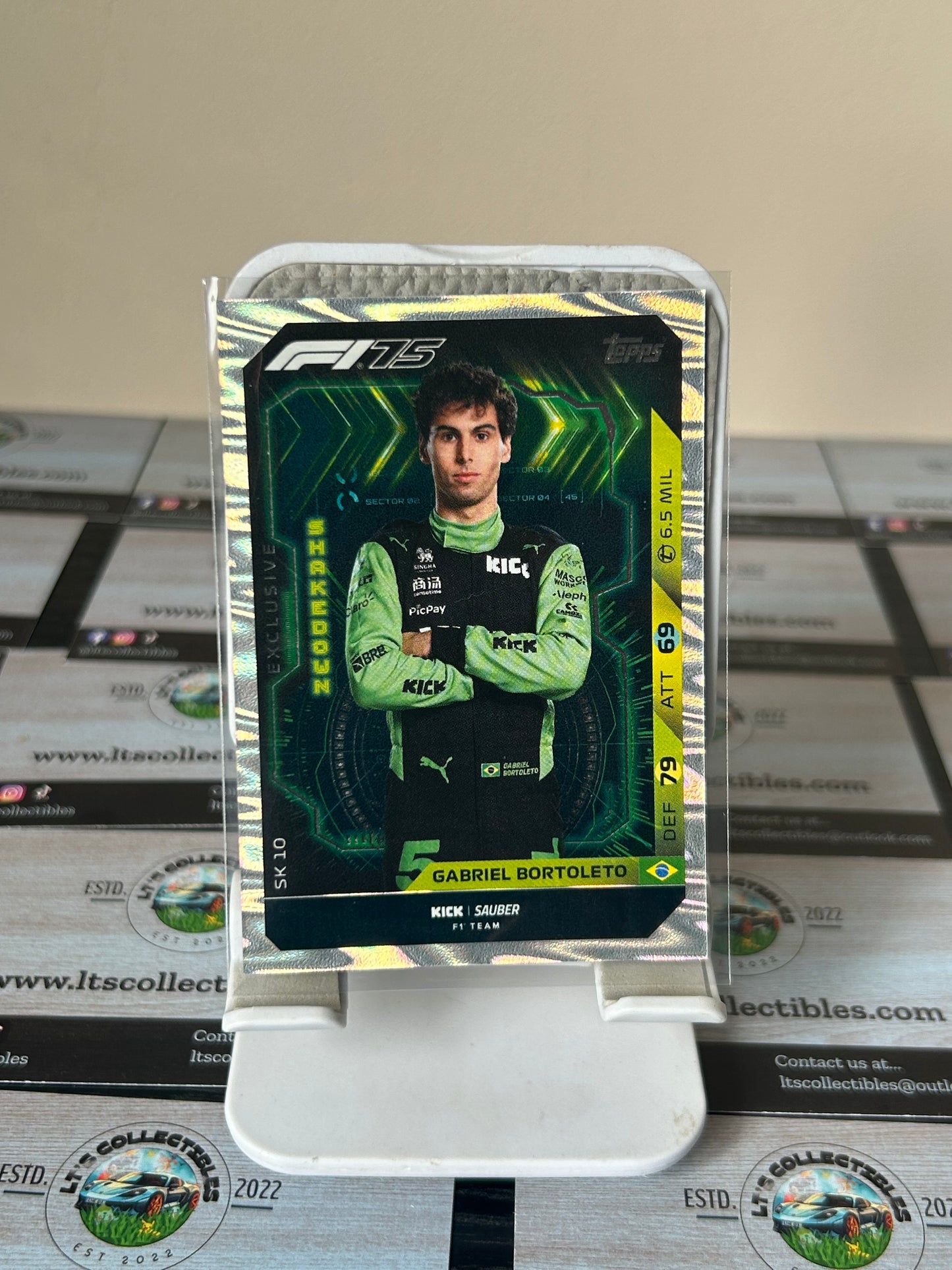 Topps F1 Turbo Attax 2025 Formula 1 SK 10 Gabriel Bortoleto Shakedown Exclusive