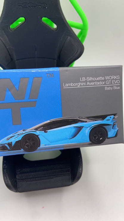 Mini GT #494 - LB Silhouette Works - Lamborghini Adventador GT EVO (Baby Blue)