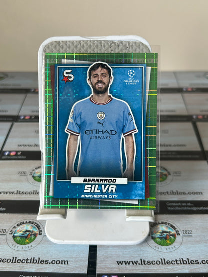Topps UCL Super Stars 22/23 No. 7 Bernardo Silva Green /199
