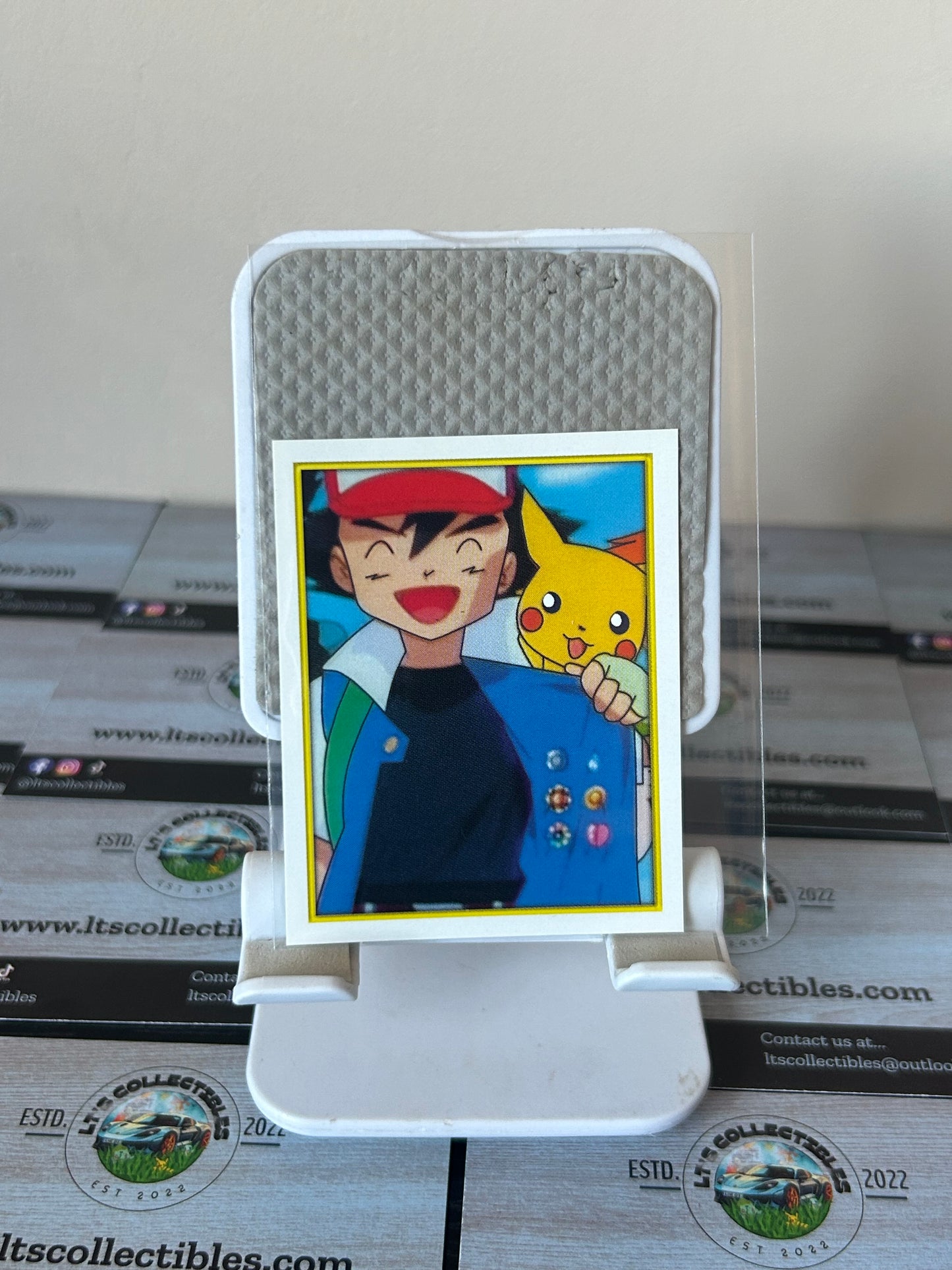 2000 Merlin Pokemon Sticker Cards Series 2 Ash&Pikachu #S2