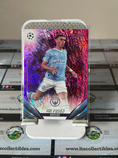 23/24 Topps UCC Flagship - 84 Phil Foden (Manchester City) Pink Sparkle