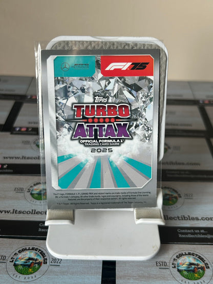 2025 Topps Turbo Attax F1 George Russell #LL4 Lightning Lids Helmet Mercedes