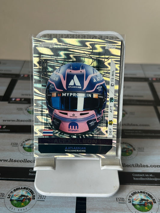 Topps Turbo Attax 2025 LL 9 Alex Albon Lightning Lids Exclusive