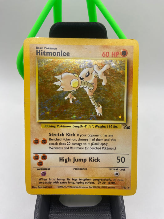 Hitmonlee Fossil Holo 7/62