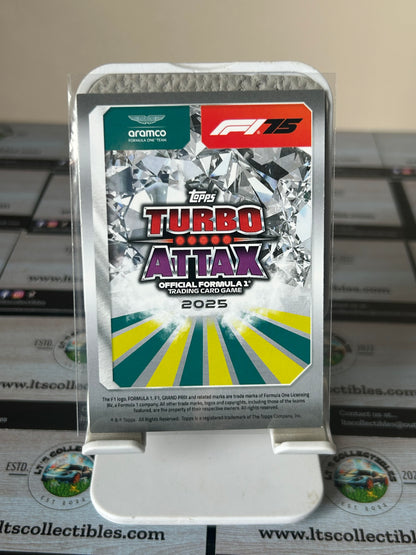 Topps 2025 Turbo Attax - Limited edition Opal - Fernando Alonso “LE8”
