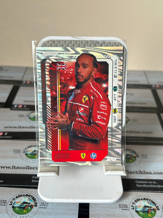Topps Turbo Attax 2025 Formula One Lewis Hamilton Ferrari Ruby Limited Edition