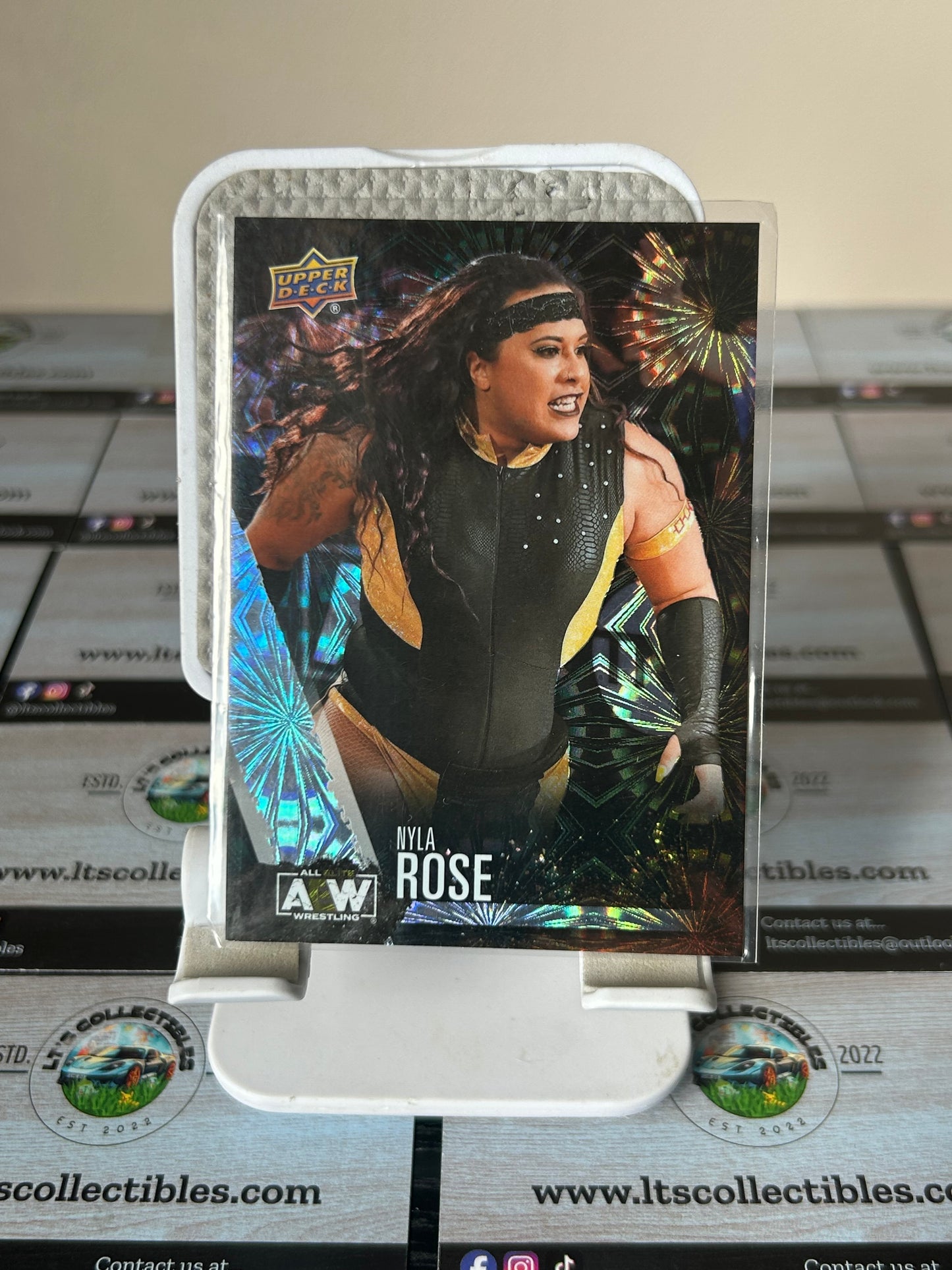 2021 Upper Deck AEW - Nyla Rose Silver Pyro Insert Parallel