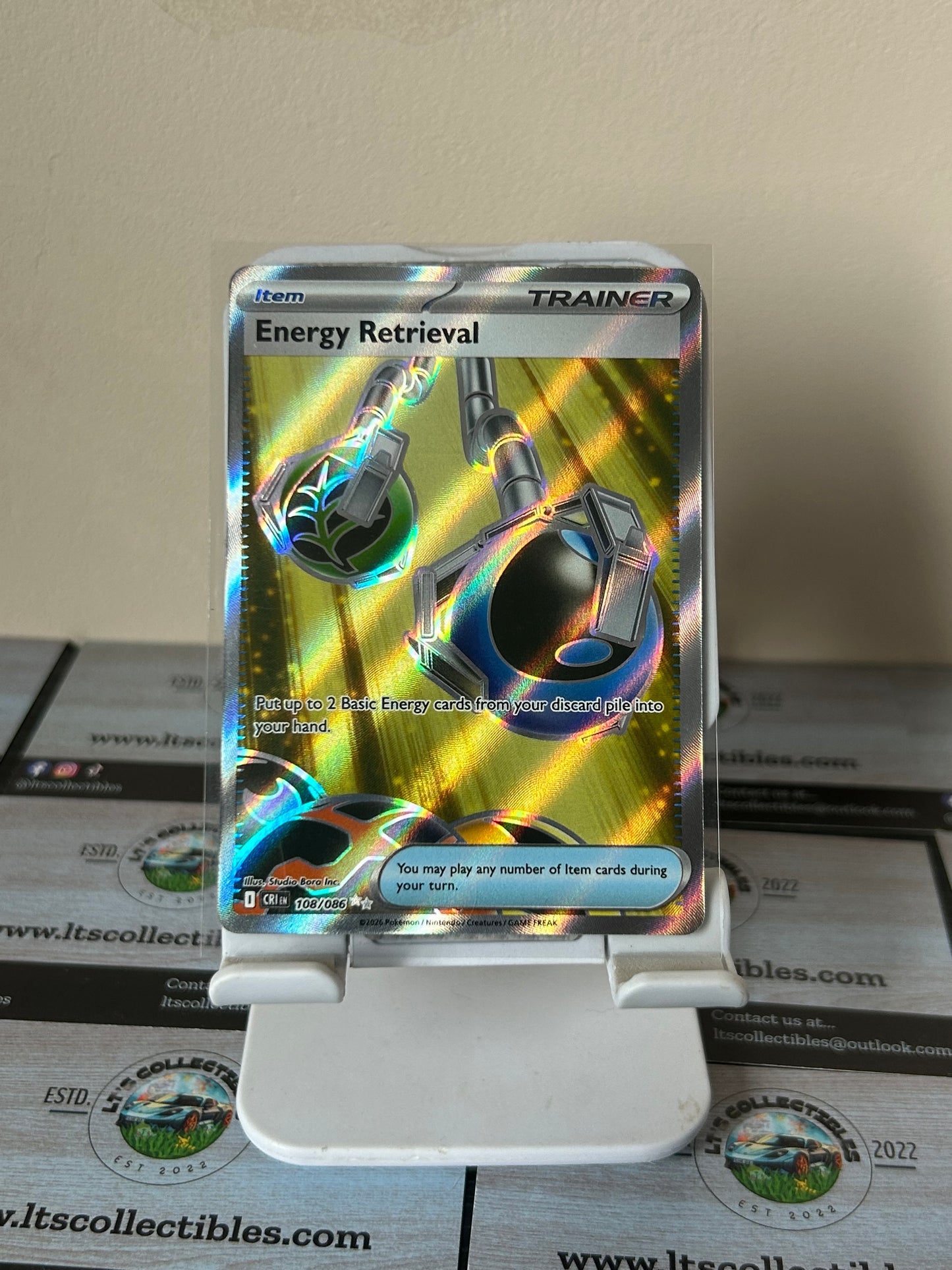 Pokémon - Energy Retrieval (108/086) Full art trainer