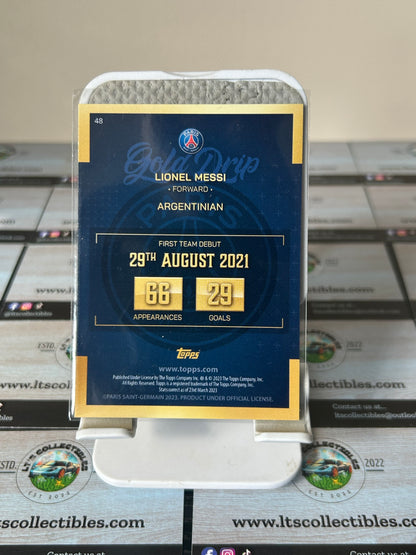 2023 Topps PSG Gold Drip Lionel Messi