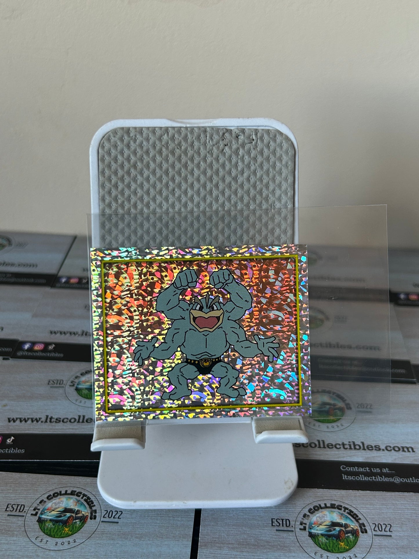 2000 Merlin Pokemon Sticker Cards Series 2 - Holographic Machomp #116