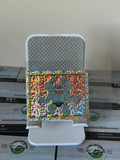 2000 Merlin Pokemon Sticker Cards Series 2 - Holographic Machomp #116