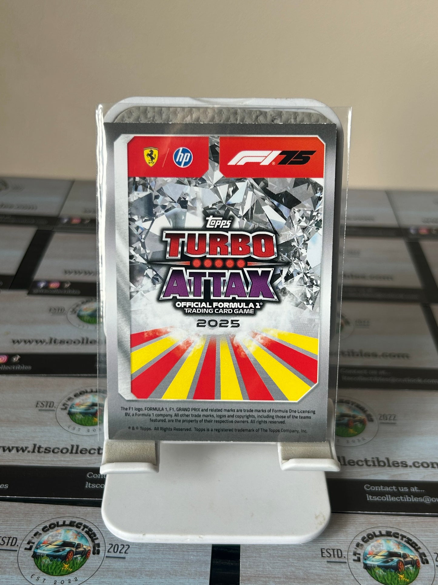 Topps Turbo Attax 2025 Formula One Lewis Hamilton Ferrari Ruby Limited Edition