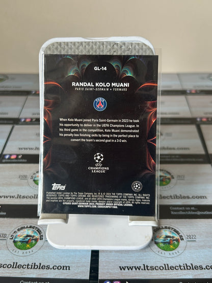 Topps Chrome Hobby UEFA Club Competitions 2023/24 Randal Kolo Muani PSG Golazo