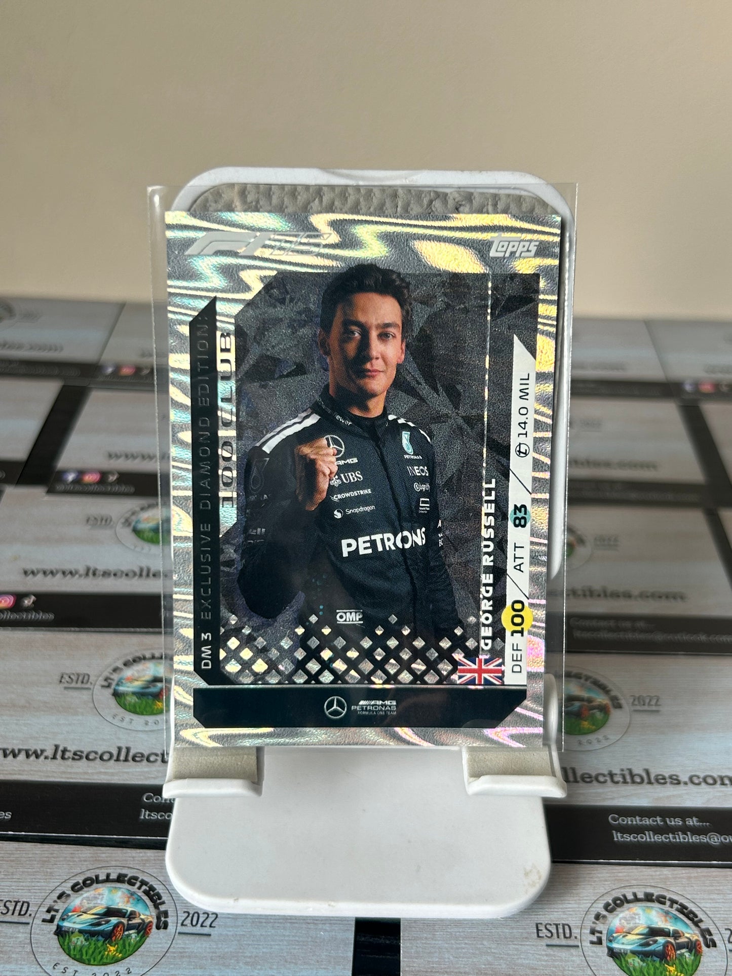 2025 Topps Turbo Attax F1 George Russell #DM3 Exclusive Diamond Edition Mercedes