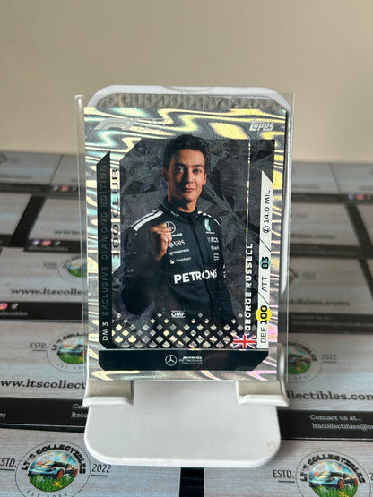 2025 Topps Turbo Attax F1 George Russell #DM3 Exclusive Diamond Edition Mercedes