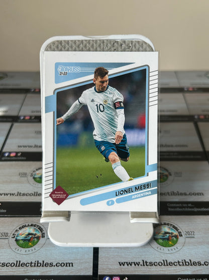 Panini Donruss 2021-22 Lionel Messi Argentina Base Set #1 FIFA WC