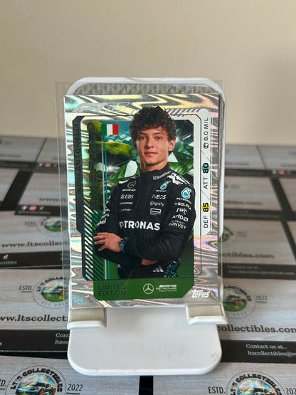 2025 Topps Turbo Attax Kimi Antonelli Limited Edition nr 2 Emerald Card F1