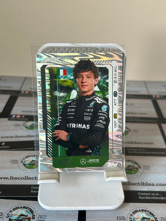 2025 Topps Turbo Attax Kimi Antonelli Limited Edition nr 2 Emerald Card F1