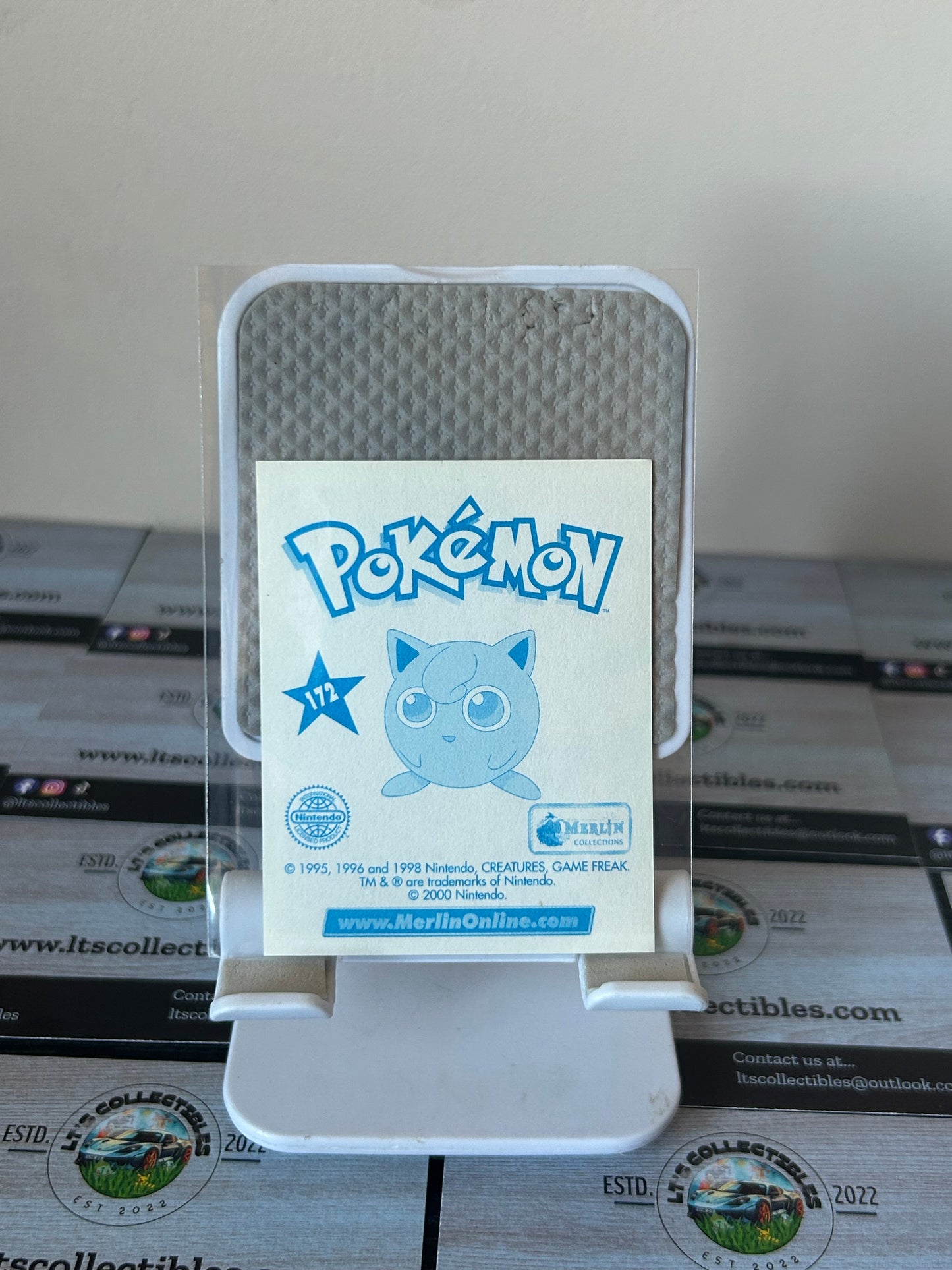 2000 Merlin Pokemon Sticker Cards Series 2 - #172