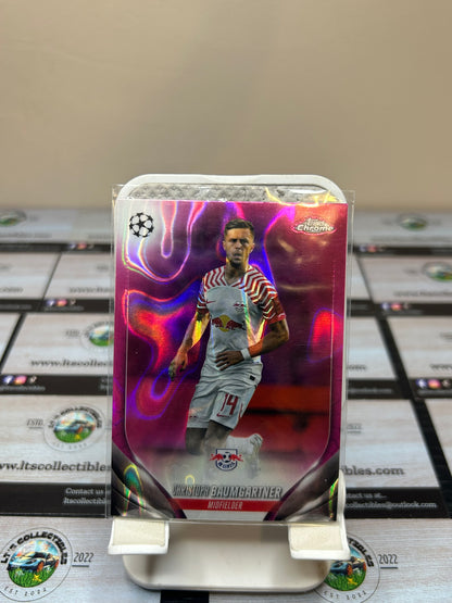 Topps Chrome UCC 2023/24 - RB Leipzig Christoph Baumgartner Pink Lava