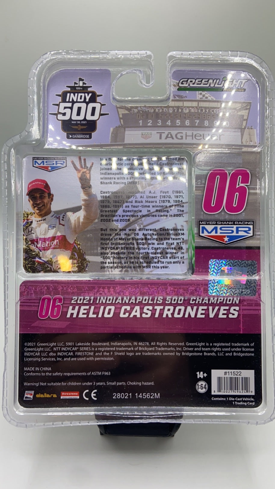 Greenlight - Indy 500 #06 Helio Castroneves