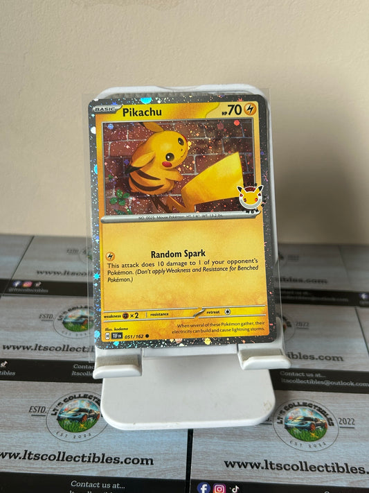 Pokémon 2026 Pokemon day - Pikachu Holo (051/162) Stamped
