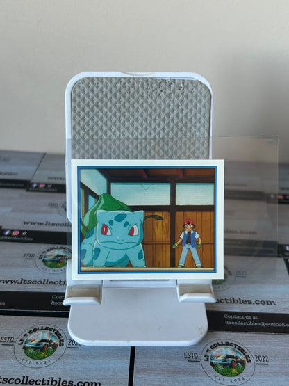 2000 Merlin Pokemon Sticker Cards Series 2 - Bulbasaur & Ash #60