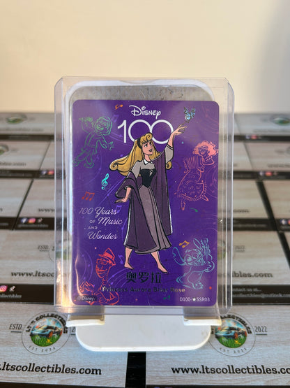 Card Fun Joyful Disney 100 Years Luminous Orchestra D100-SSR03 Princess Aurora