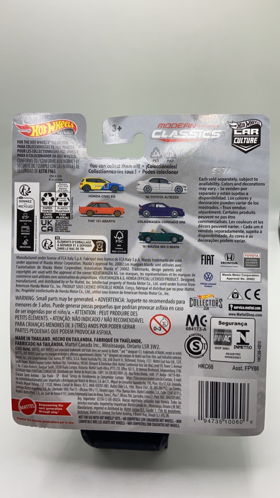 Hot Wheels Premium - Modern Classics ‘91 Mazda MX5 Miata