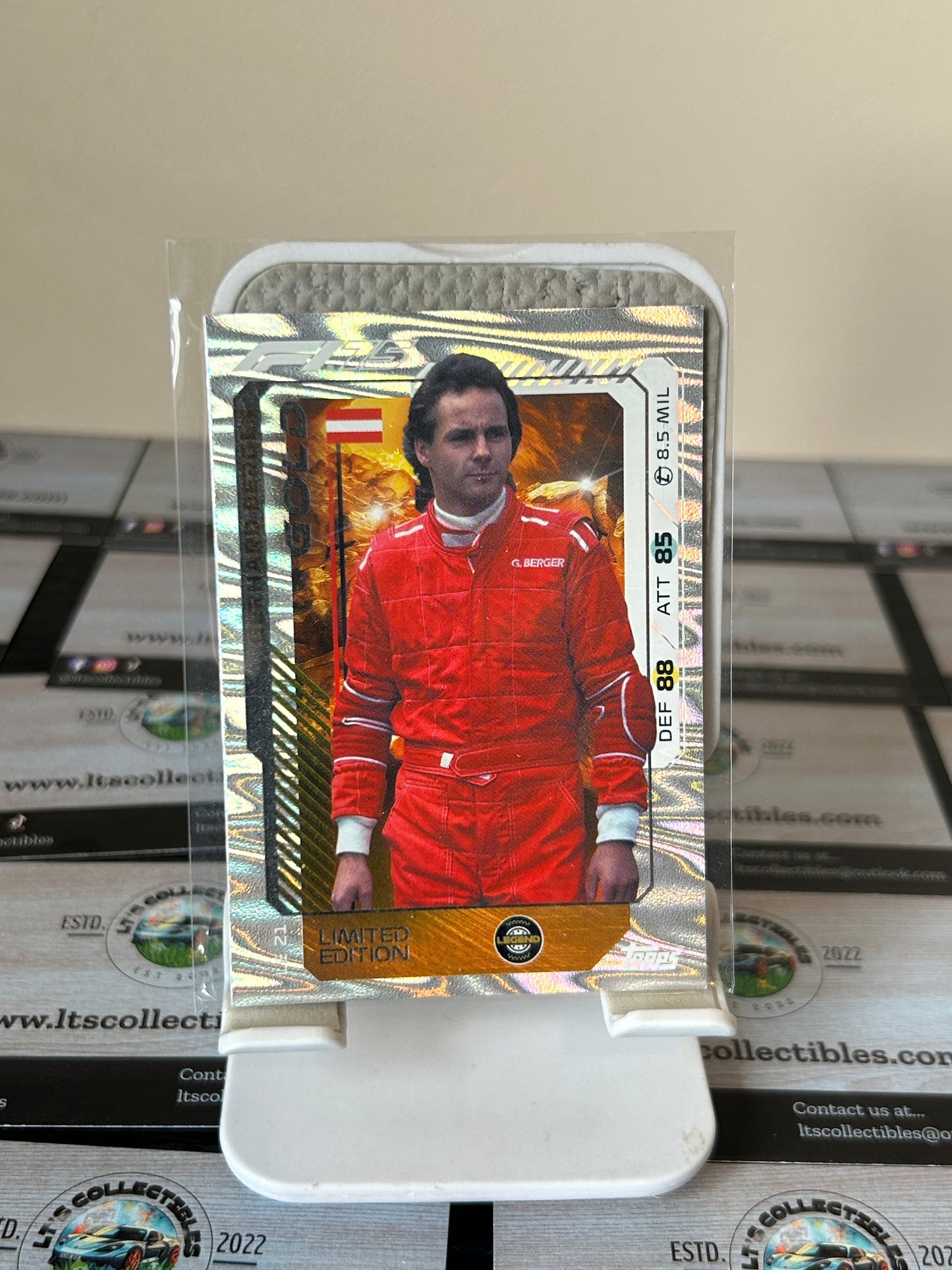 Topps Turbo Attax 2025 Gerhard Berger Gold Limited Edition LE 21