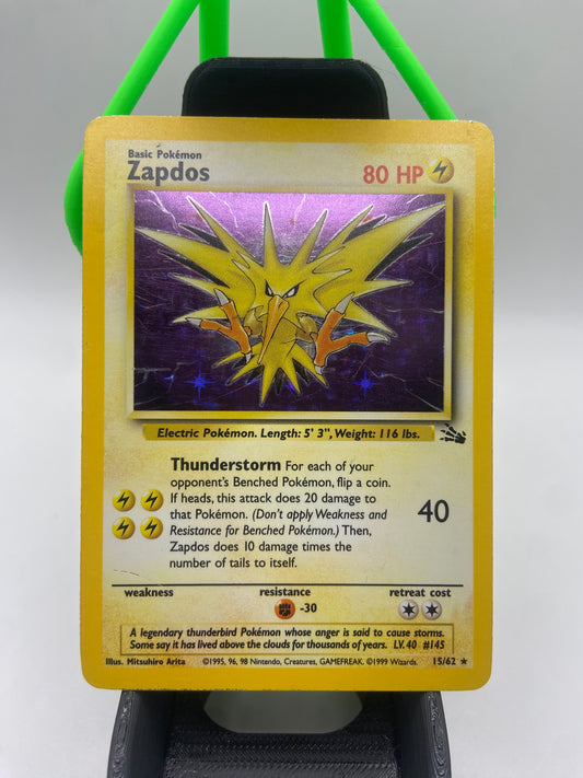 Zapdos Holo 15/62 Fossil set