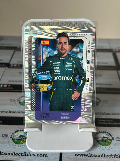 Topps 2025 Turbo Attax - Limited edition Opal - Fernando Alonso “LE8”