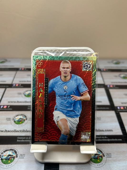 2022 Topps Jade Edition UEFA Club Competitions Chinese New Year Erling Haaland