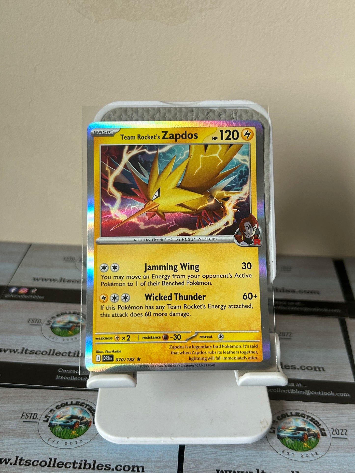 Pokémon - Team Rockets Zapdos Holo (070/182)