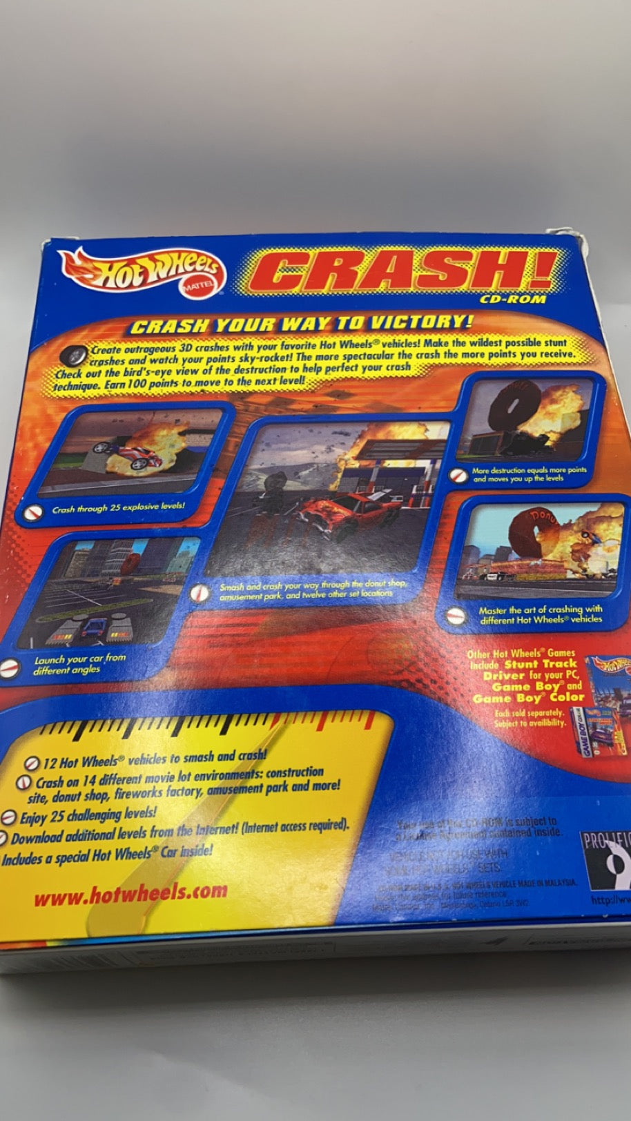 Hot Wheels - Crash CD-ROM - DAMAGED