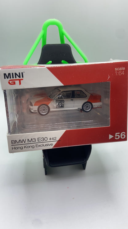 Mini GT #56 - BWM M3 E30 #42 Hong Kong Exclusive - DAMAGED